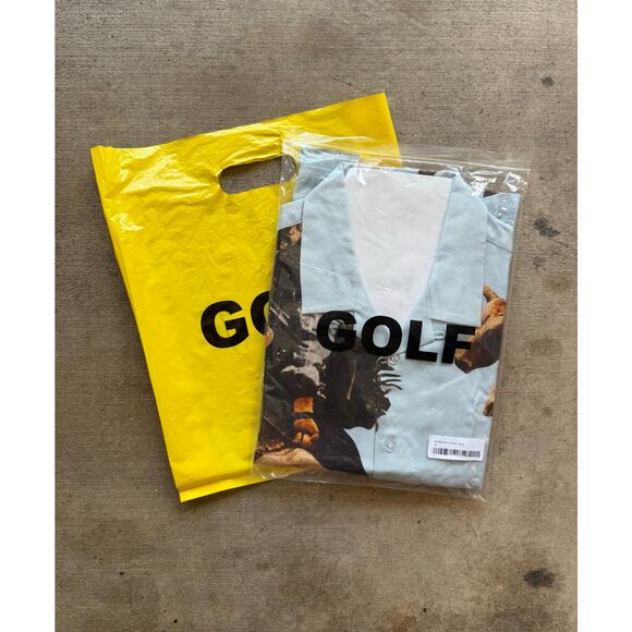 BRAND NEW Golf Wang Blue Cowboy Button Down Size Small Tyler The Creator - Picture 1 of 10